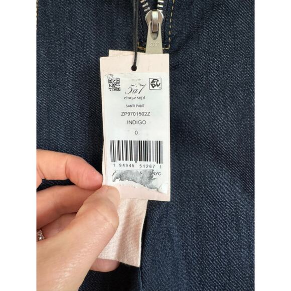 CINQ A SEPT SANTI Zipper Trim Jeans - Picture 14 of 15